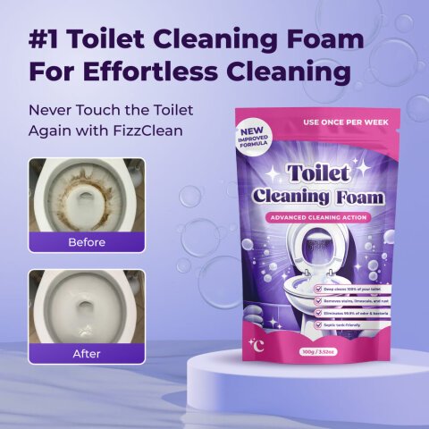 FizzClean toilet cleaning powder
